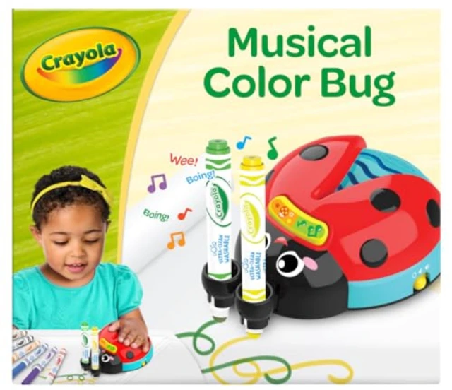 Main image of Crayola Musical Color Bug, Toddler Sensory Toy, Ladybug Toy for Kids, Arts & Crafts, Gifts for Toddlers, Ages 2, 3, 4