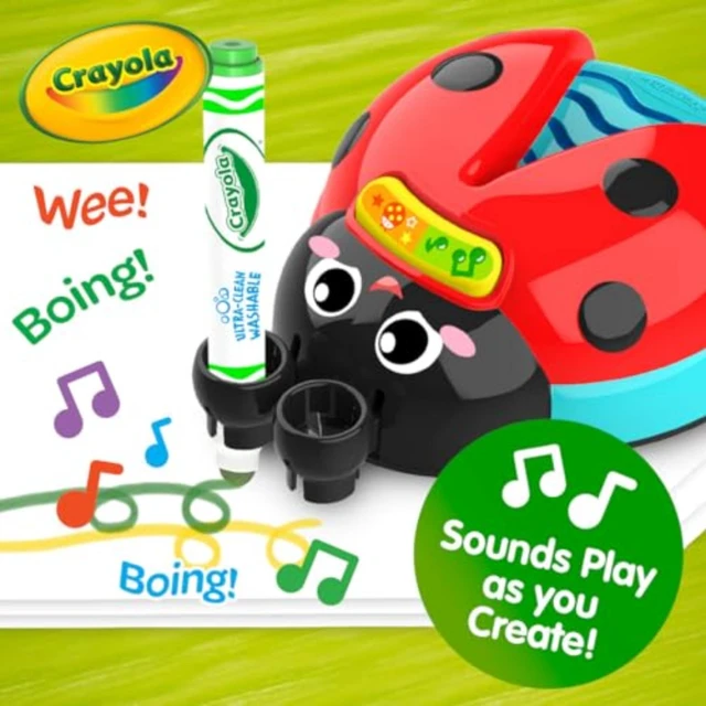 Alt view image 5 of 7 - Crayola Musical Color Bug, Toddler Sensory Toy, Ladybug Toy for Kids, Arts & Crafts, Gifts for Toddlers, Ages 2, 3, 4