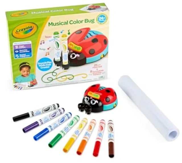 Alt view image 7 of 7 - Crayola Musical Color Bug, Toddler Sensory Toy, Ladybug Toy for Kids, Arts & Crafts, Gifts for Toddlers, Ages 2, 3, 4