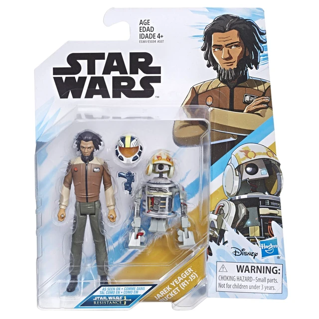 Alt view image 2 of 2 - STAR WARS Resistance Animated Series 3.75-inch Jarek Yeager and Bucket (R1-J5) Figure 2-Pack