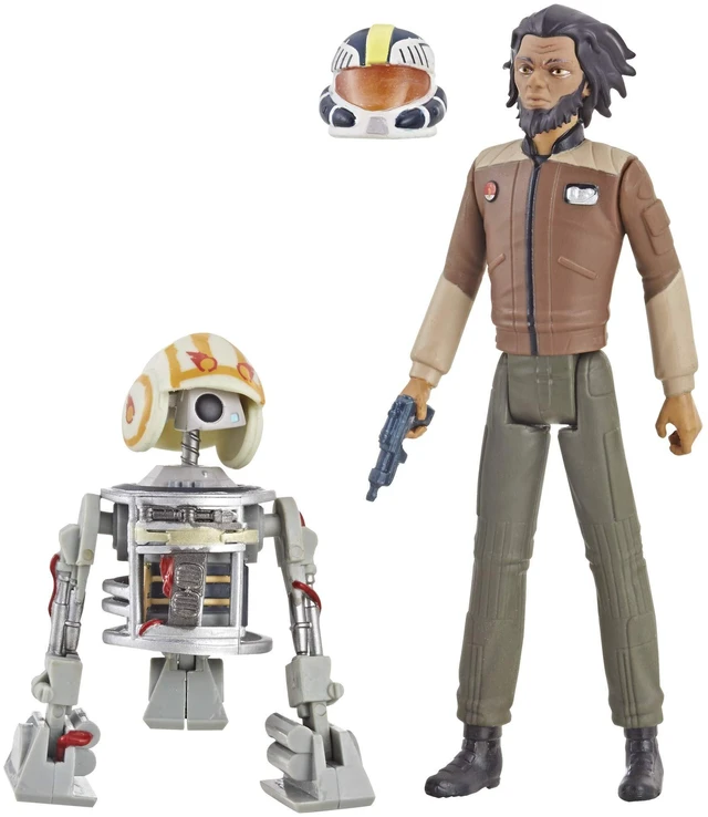 Main image of STAR WARS Resistance Animated Series 3.75-inch Jarek Yeager and Bucket (R1-J5) Figure 2-Pack