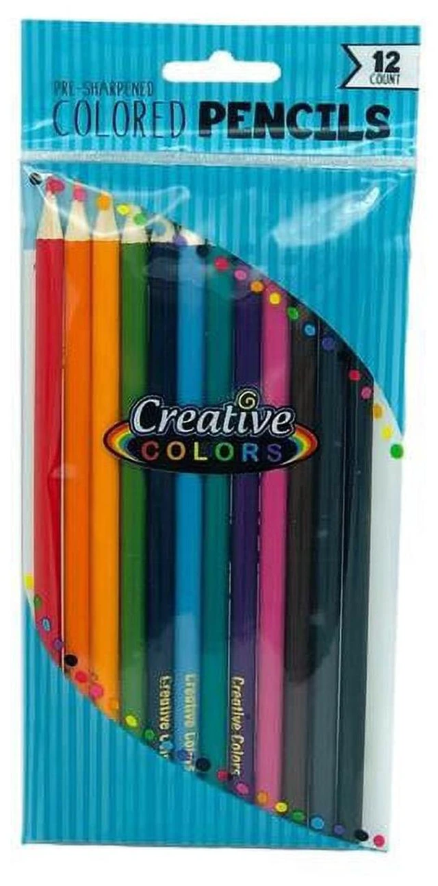 Main image of Creative Colors 12-Count Colored Pencils, Assorted Colors Bulk Pack of 48