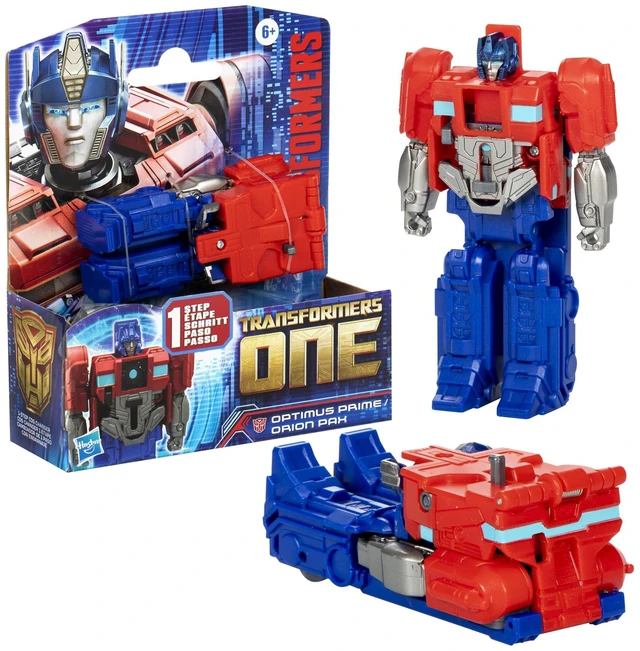 Main image of Transformers One Cog Changer Optimus Prime (Orion Pax) 4-Inch Robot Action Figure, Interactive Toys for Boys and Girls Ages 6 and Up