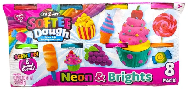 Main image of Cra-Z-Art Softee Dough Neon & Brights 8-pack