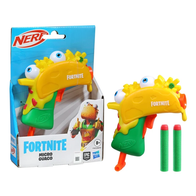 Alt view image 2 of 4 - Nerf Microshot Fortnite Guaco Mini Blaster - Includes 2 Elite Darts, Genuine Blaster F7673