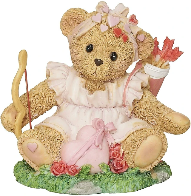 Main image of Roman Cherished Teddies, Betty, Valentine Figure, 3" H - New in Box