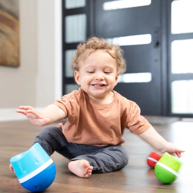 Alt view image 2 of 3 - TumbleRoos Wobbling Stacking Toy
