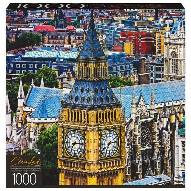 Main image of 1000 pcs Puzzle by Chris Lord Travel Series (Big Ben and Westminister Abbey)