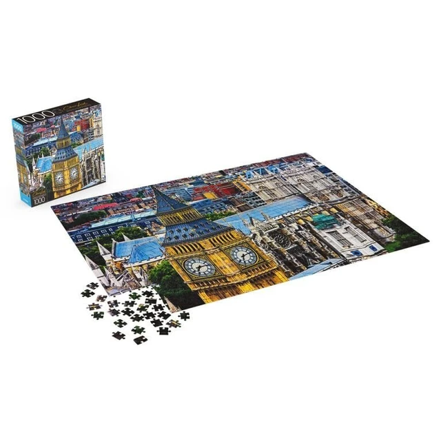 Alt view image 2 of 3 - 1000 pcs Puzzle by Chris Lord Travel Series (Big Ben and Westminister Abbey)