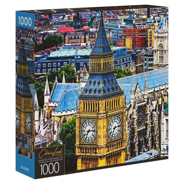 Alt view image 3 of 3 - 1000 pcs Puzzle by Chris Lord Travel Series (Big Ben and Westminister Abbey)