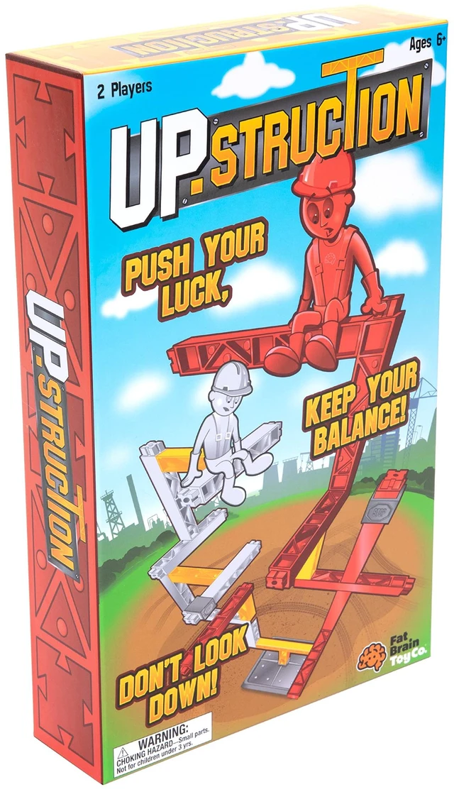 Main image of Fat Brain Toys Upstruction - 2-Player Game of Building Without Tumbling, Ages 8+