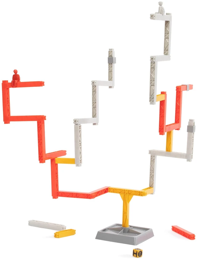 Alt view image 3 of 7 - Fat Brain Toys Upstruction - 2-Player Game of Building Without Tumbling, Ages 8+