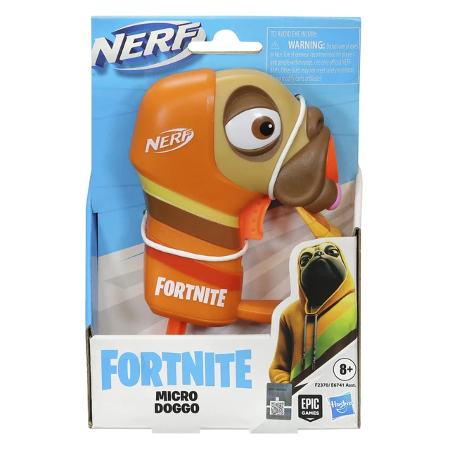 Alt view image 3 of 4 - Nerf Fortnite Micro Doggo Mini Dart-Firing Blaster - Fortnite Doggo Outfit Design - Includes 2 Official Nerf Elite Darts