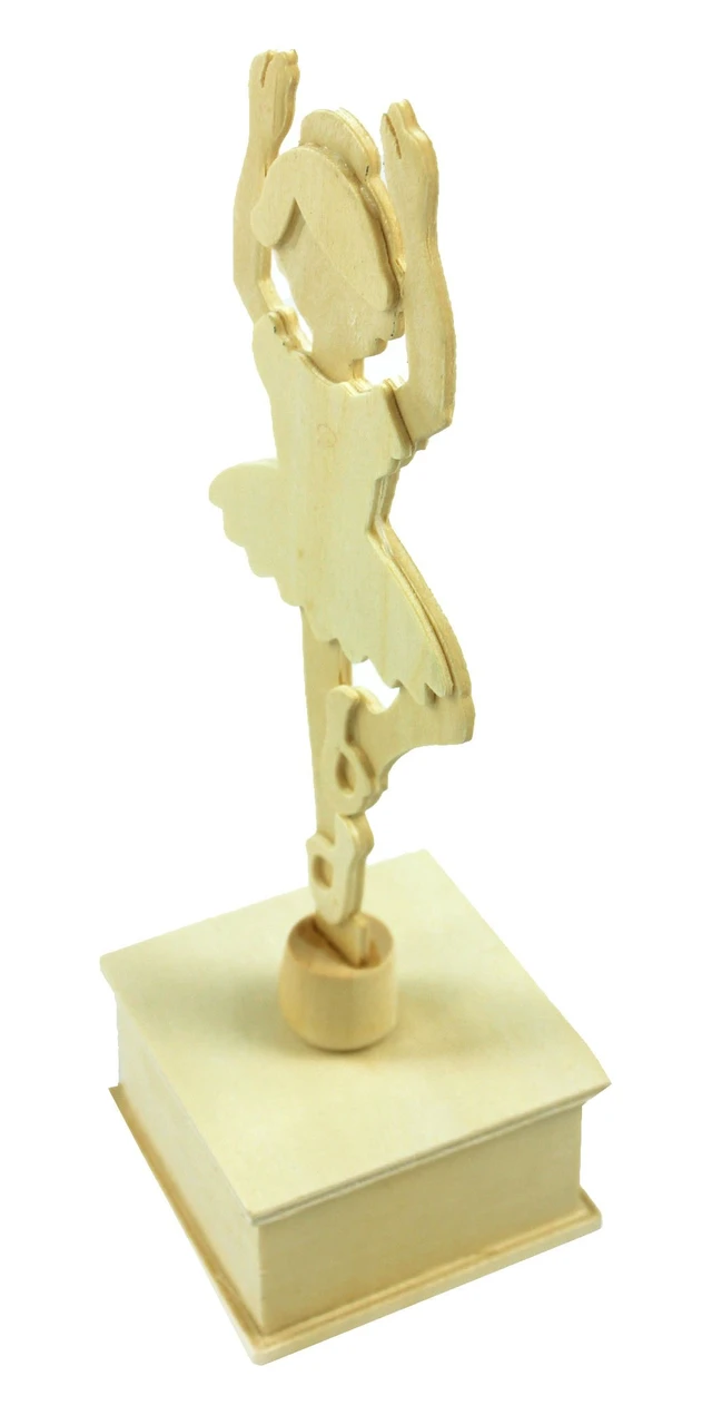 Alt view image 5 of 7 - MasterPieces Works of Ahhh Musical Dancers Wood Paint Kit, Set of 2