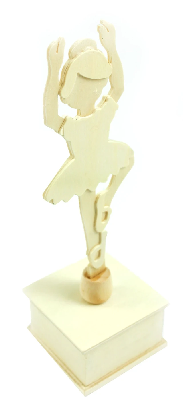 Alt view image 4 of 7 - MasterPieces Works of Ahhh Musical Dancers Wood Paint Kit, Set of 2