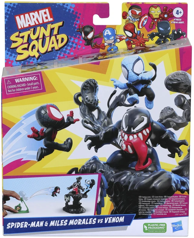 Main image of MARVEL CLASSIC Marvel Stunt Squad Villain Knockdown Game Set - Figure 4 YEARS+