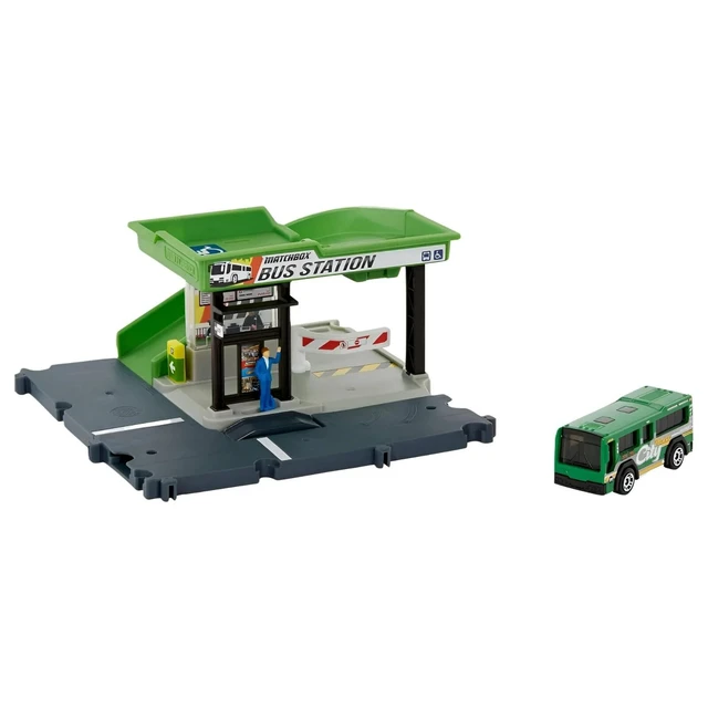 Alt view image 2 of 2 - Matchbox Action Drivers Bus Station Playset