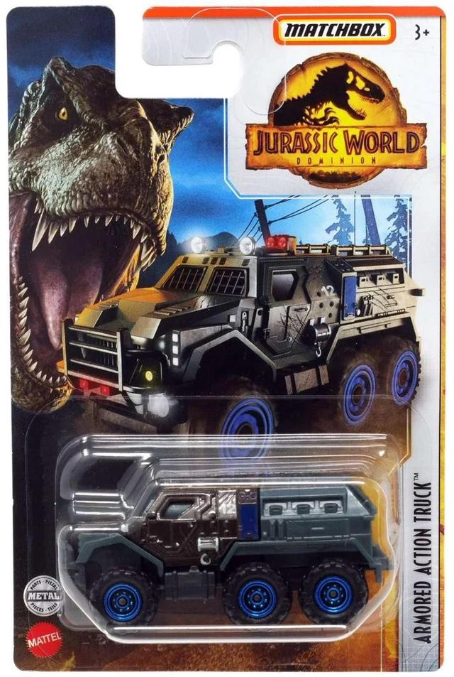 Main image of Jurassic World Dominion Matchbox Armored Action Truck Diecast Car