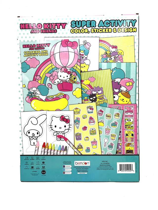 Alt view image 2 of 2 - Hello Kitty Super Acitivty Set for Kids, Girls - Bundle with Color, Sticker, Posters and Design