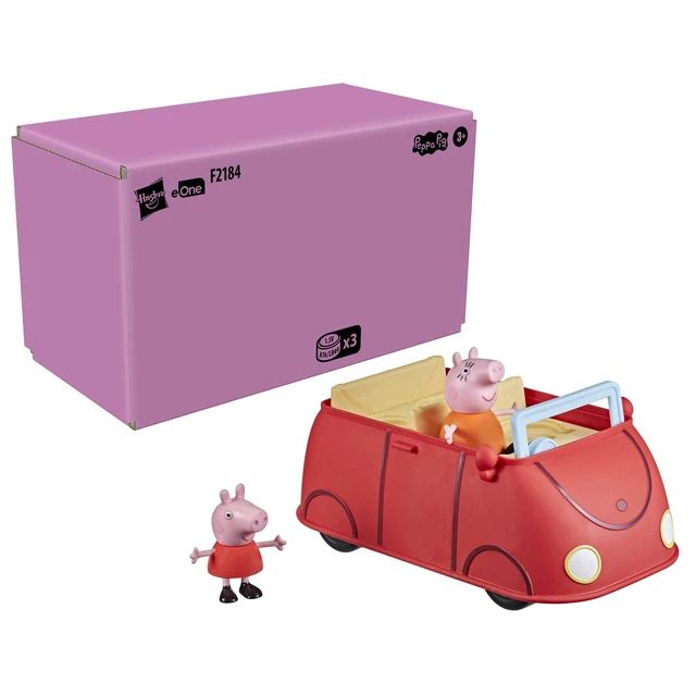 Alt view image 2 of 5 - Peppa Pig Peppas Adventures Peppas Family Red Car Preschool Toy, Speech and Sound Effects, Includes 2 Figures, for Ages 3 and Up