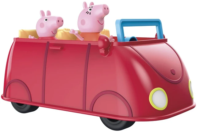 Alt view image 3 of 5 - Peppa Pig Peppas Adventures Peppas Family Red Car Preschool Toy, Speech and Sound Effects, Includes 2 Figures, for Ages 3 and Up