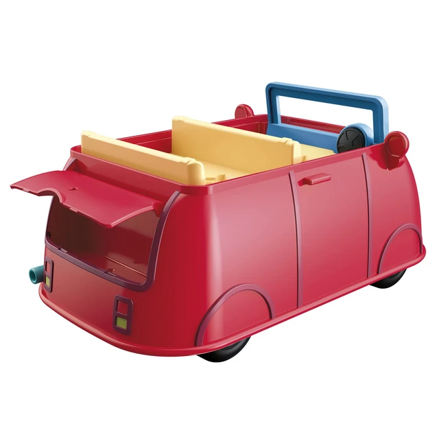 Alt view image 4 of 5 - Peppa Pig Peppas Adventures Peppas Family Red Car Preschool Toy, Speech and Sound Effects, Includes 2 Figures, for Ages 3 and Up