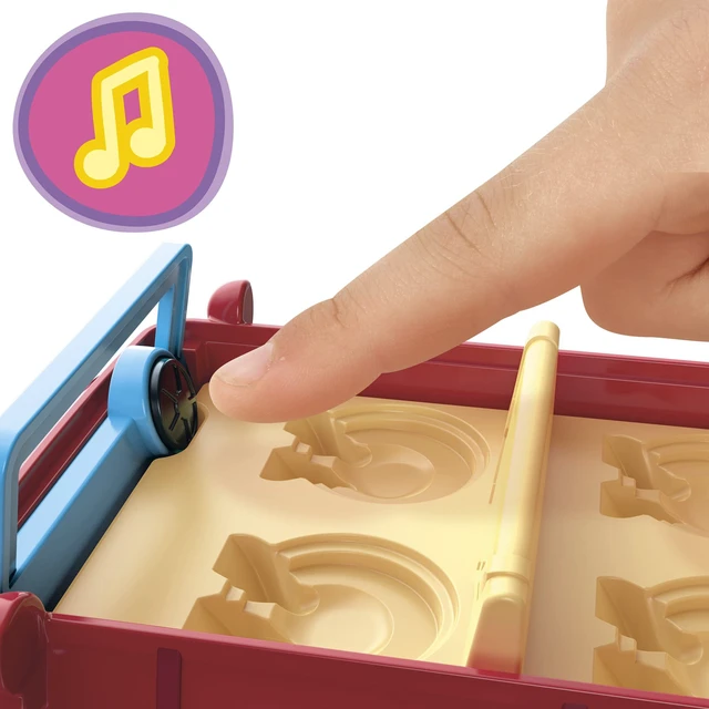 Alt view image 5 of 5 - Peppa Pig Peppas Adventures Peppas Family Red Car Preschool Toy, Speech and Sound Effects, Includes 2 Figures, for Ages 3 and Up