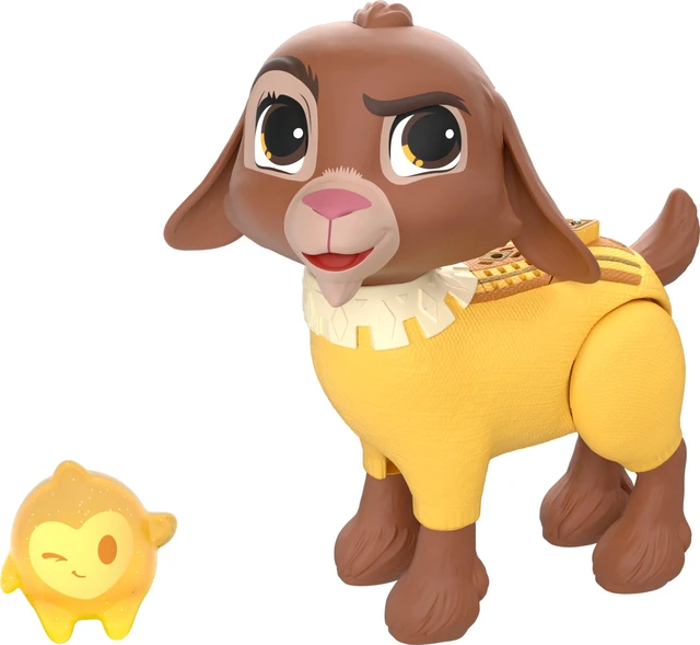 Main image of Mattel Disney Wish Dolls, Talking Valentino & Star Set, Goat Figure Speaks 10+ Sounds & English Phrases & Bends Back Legs, Inspired by The Movie