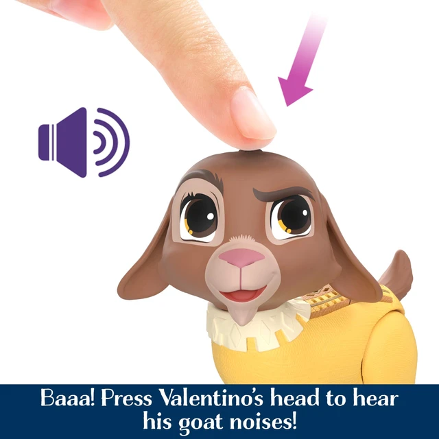 Alt view image 3 of 6 - Mattel Disney Wish Dolls, Talking Valentino & Star Set, Goat Figure Speaks 10+ Sounds & English Phrases & Bends Back Legs, Inspired by The Movie