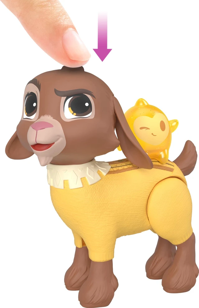 Alt view image 5 of 6 - Mattel Disney Wish Dolls, Talking Valentino & Star Set, Goat Figure Speaks 10+ Sounds & English Phrases & Bends Back Legs, Inspired by The Movie