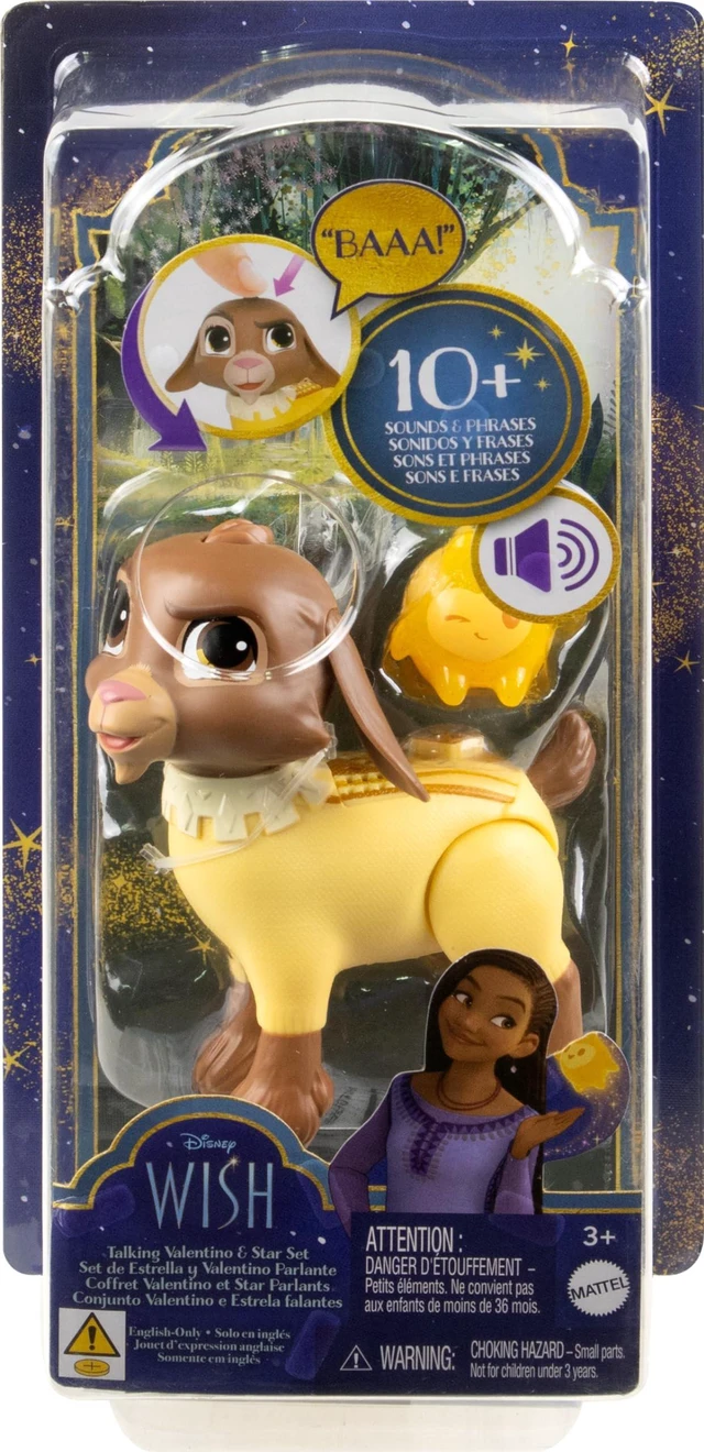 Alt view image 6 of 6 - Mattel Disney Wish Dolls, Talking Valentino & Star Set, Goat Figure Speaks 10+ Sounds & English Phrases & Bends Back Legs, Inspired by The Movie