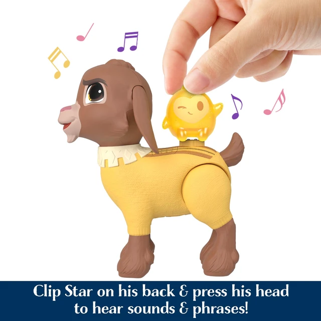 Alt view image 4 of 6 - Mattel Disney Wish Dolls, Talking Valentino & Star Set, Goat Figure Speaks 10+ Sounds & English Phrases & Bends Back Legs, Inspired by The Movie