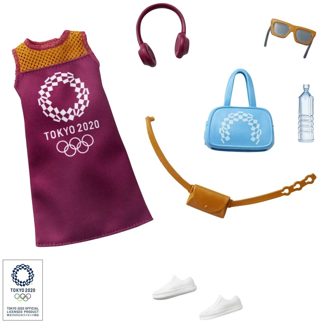 Alt view image 2 of 2 - Barbie Storytelling Fashion Pack of Doll Clothes Inspired by The Olympic Games Tokyo 2020: Dress with 6 Accessories Dolls, Gift for 3 to 8 Year Olds