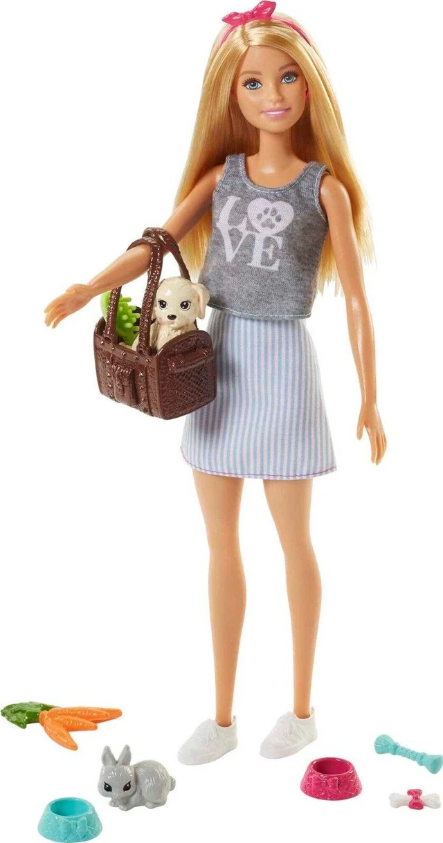 Alt view image 6 of 6 - Barbie Dolls and Pets Playset With Accessories, Puppy and Bunny