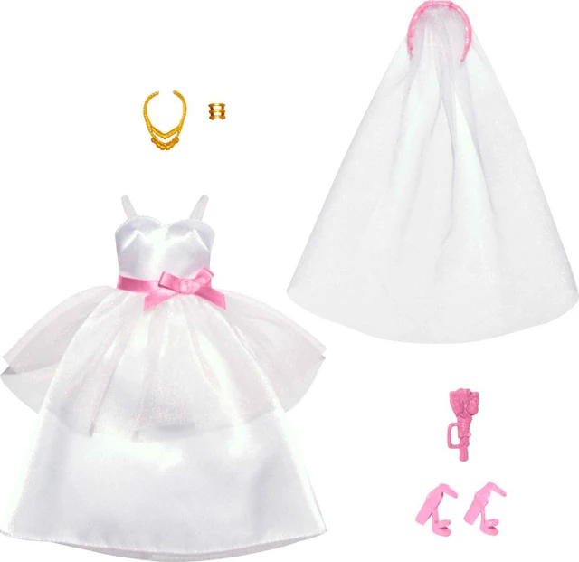Alt view image 2 of 3 - Barbie Fashions Doll Clothing Bridal Pack