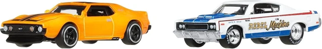 Alt view image 6 of 7 - Hot Wheels Premium 2 Pack - '71 AMC Javelin/AMC Level Machine Vehicle Toy Minicar 3 Years Old and Multi JBL06