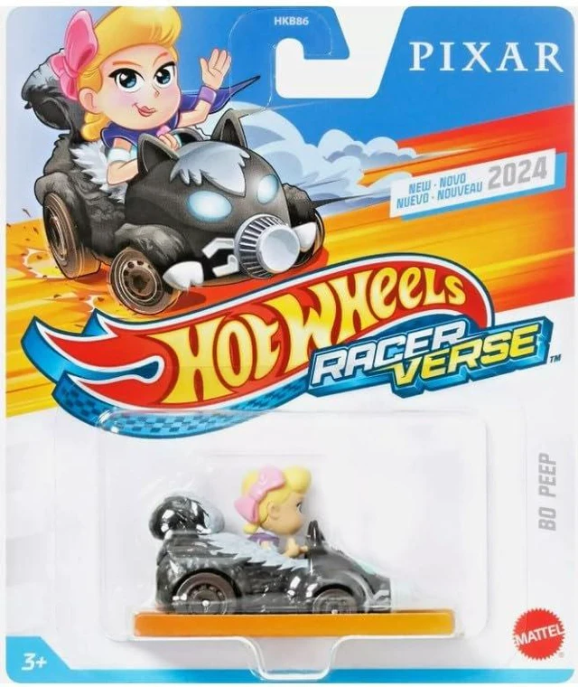 Main image of Hot Wheels RacerVerse Bo Peep 1:64 Scale Toy Car Optimized Track