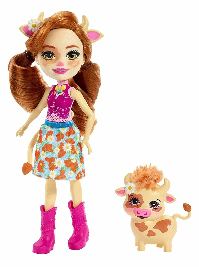 Alt view image 2 of 3 - Enchantimals Cailey Cow Doll & Curdle Figure