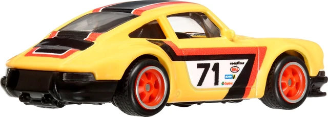 Alt view image 4 of 6 - Hot Wheels Premium Car Culture Circuit Legends Toy Vehicle, 1:64 Scale Die-Cast '71 Porsche 911 for Collectors, Real Riders Tires, Metal/Metal Chassis