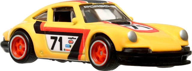 Alt view image 2 of 6 - Hot Wheels Premium Car Culture Circuit Legends Toy Vehicle, 1:64 Scale Die-Cast '71 Porsche 911 for Collectors, Real Riders Tires, Metal/Metal Chassis