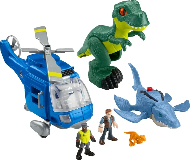 Main image of Fisher-Price Imaginext Jurassic World Dinosaur Toys, Dino Chopper with 3 Dinosaurs and Owen Grady Figure for Preschool Kids Ages 3+ Years