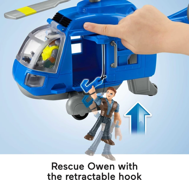 Alt view image 4 of 6 - Fisher-Price Imaginext Jurassic World Dinosaur Toys, Dino Chopper with 3 Dinosaurs and Owen Grady Figure for Preschool Kids Ages 3+ Years
