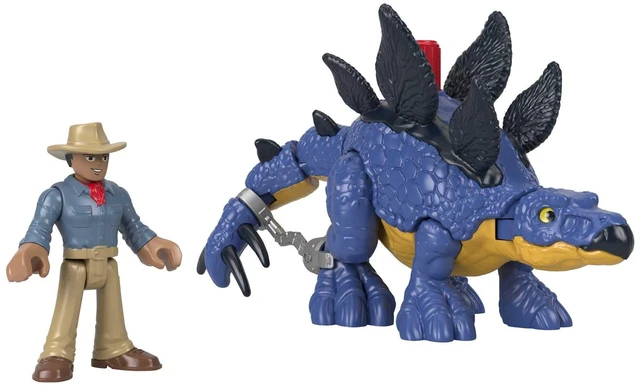 Main image of Fisher-Price Imaginext Jurassic World Dinosaur Toy Stegosaurus & Dr. Alan Grant Figure Set for Pretend Play Preschool Kids Ages 3+ Years