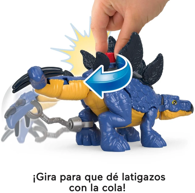 Alt view image 3 of 6 - Fisher-Price Imaginext Jurassic World Dinosaur Toy Stegosaurus & Dr. Alan Grant Figure Set for Pretend Play Preschool Kids Ages 3+ Years