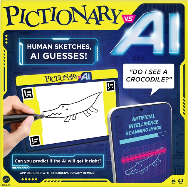 Alt view image 2 of 7 - Mattel Games - Pictionary vs. AI Family Game for Kids and Adults