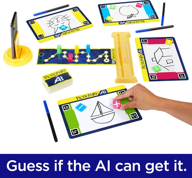 Alt view image 6 of 7 - Mattel Games - Pictionary vs. AI Family Game for Kids and Adults