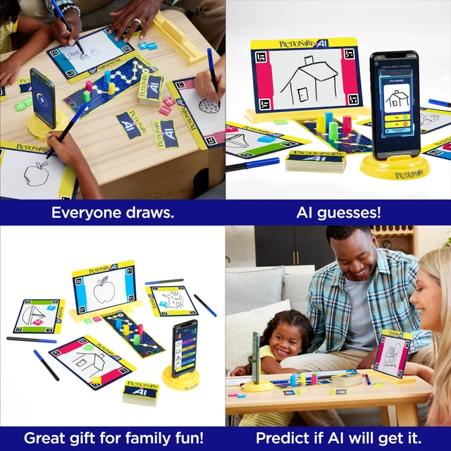 Alt view image 4 of 7 - Mattel Games - Pictionary vs. AI Family Game for Kids and Adults