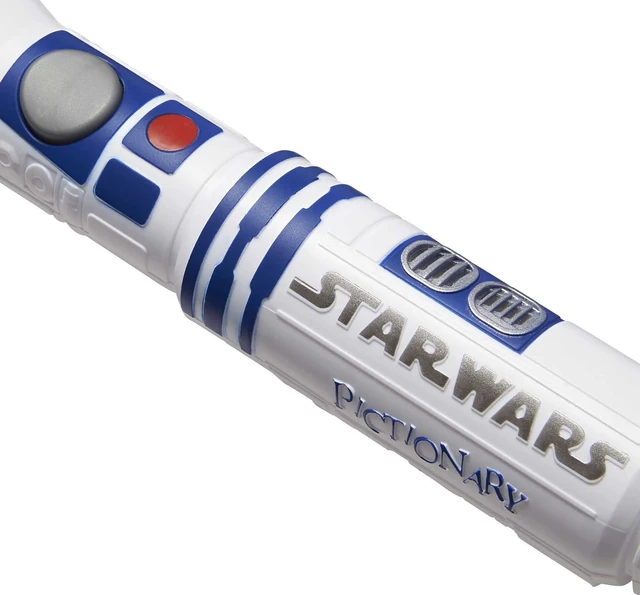 Alt view image 6 of 6 - Mattel Games Pictionary Air Star Wars Family Game for Kids & Adults with R2-D2 Light Pen and Themed Picture Clue Cards