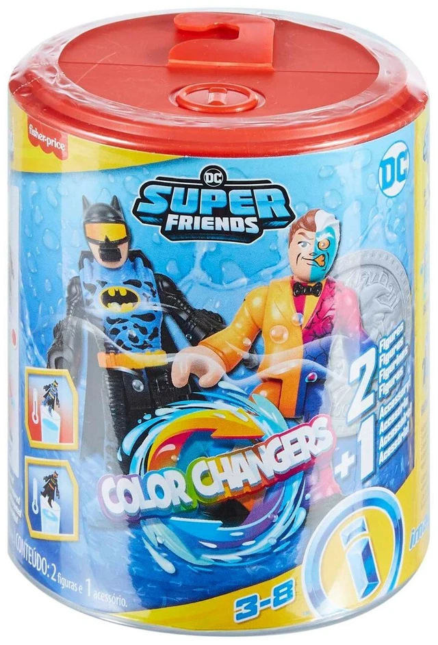 Main image of Imaginext DC Super Friends Batman Figure Set with Two-Face and Color-Changing