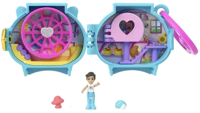 Main image of Polly Pocket Collectible Hedgehog Pet Compact Playset for Girls Ages 4 and Up
